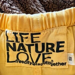 Free City Yellow pants Size small